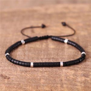 Onyx Healing Minimalist Bracelet for Women Men